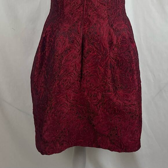 Dolce Viva Collection Textured Red Whimsical Party Event Dress NWT Size M - Picture 8 of 13